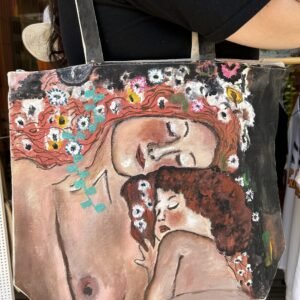 Ζωγραφιστή Τσάντα Tote "Klimt's Embrace"