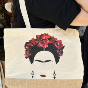Ζωγραφιστή Τσάντα Tote "Frida Roja"