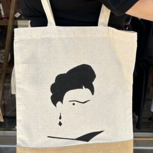 Ζωγραφιστή Τσάντα Tote " Frida Noir"